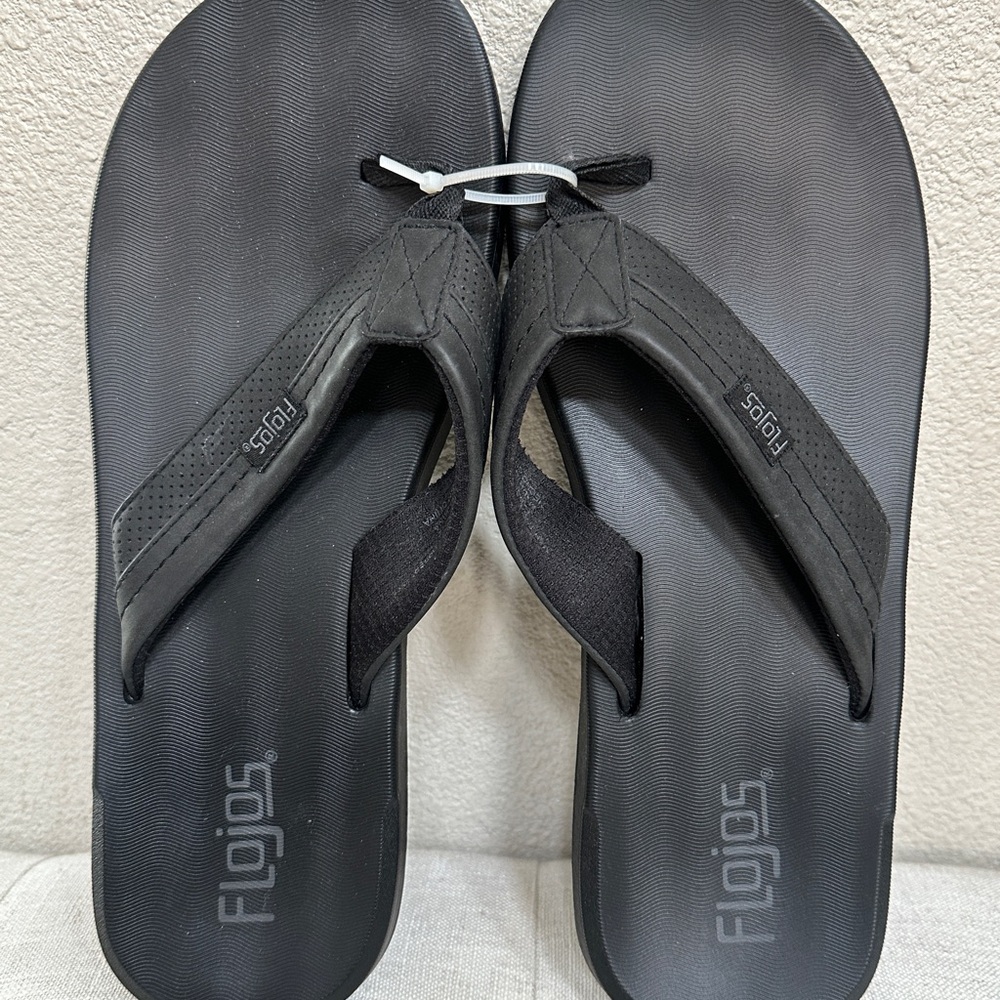 Flojos Black Flip Flops